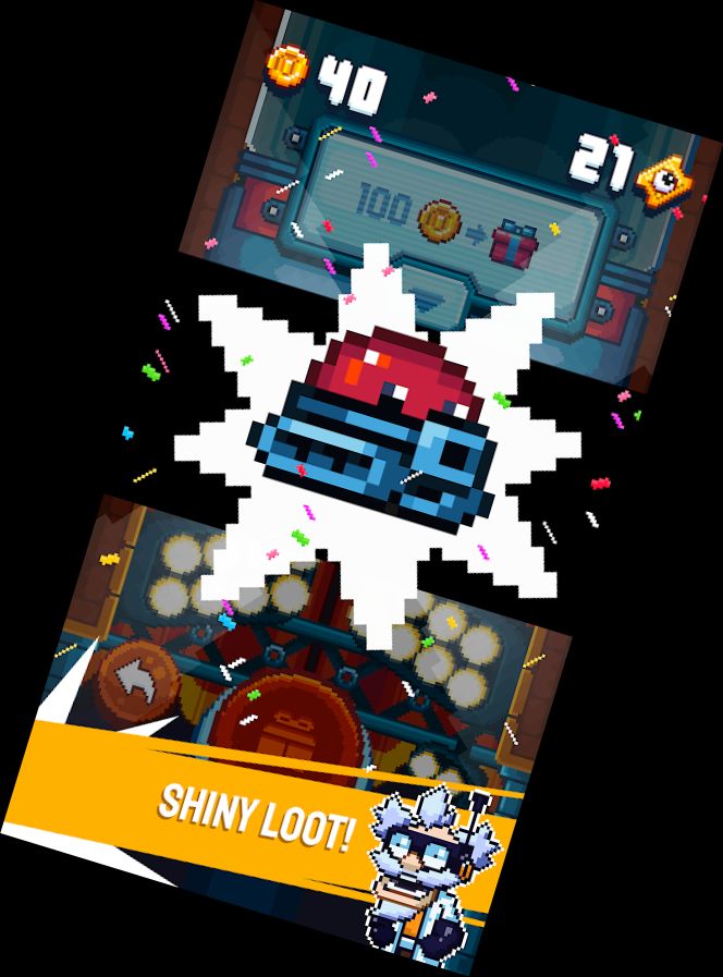 Blobout - Endloser Plattform-Lauffer