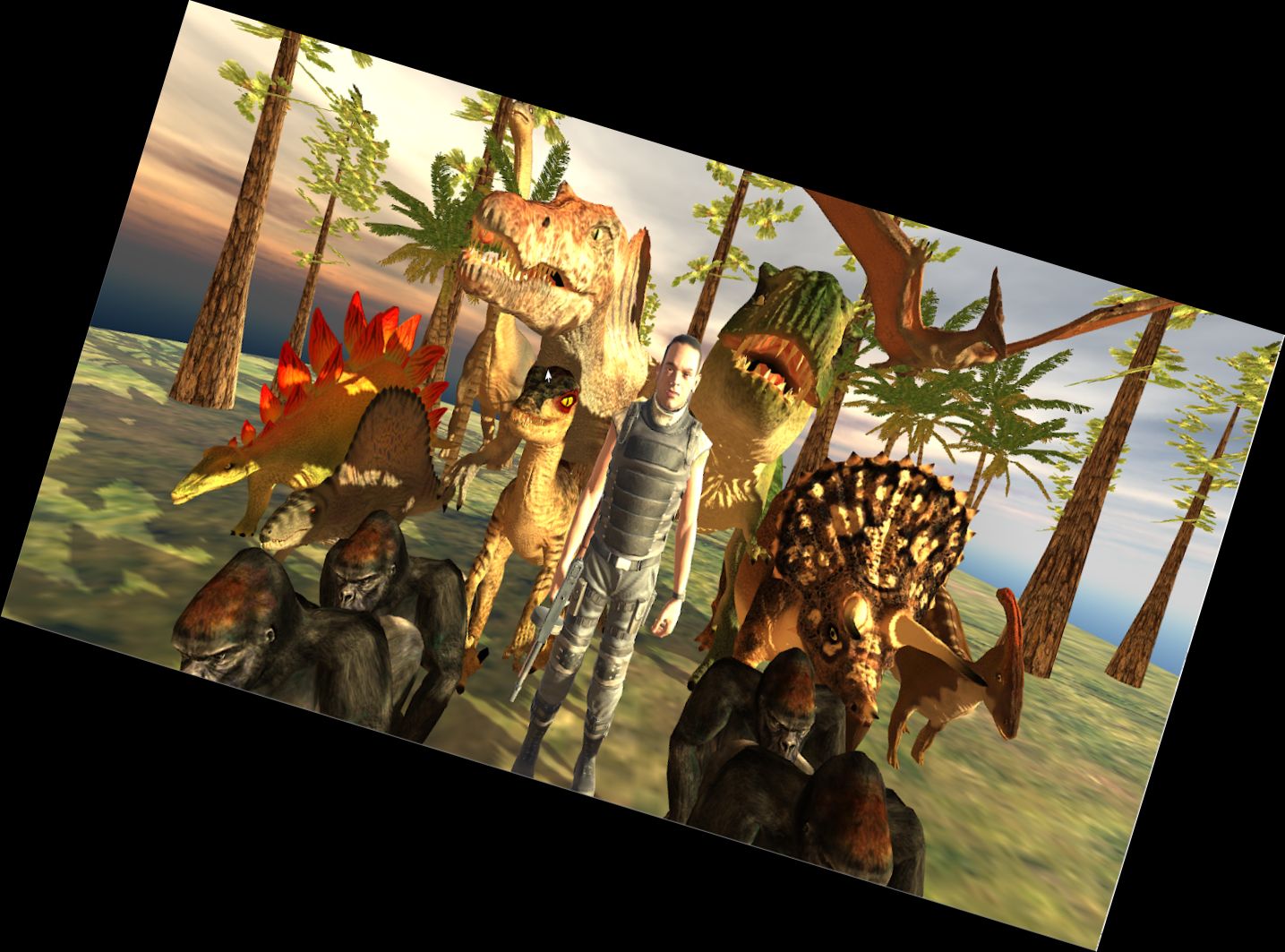 Dinosaurier-Jagd Jurassic