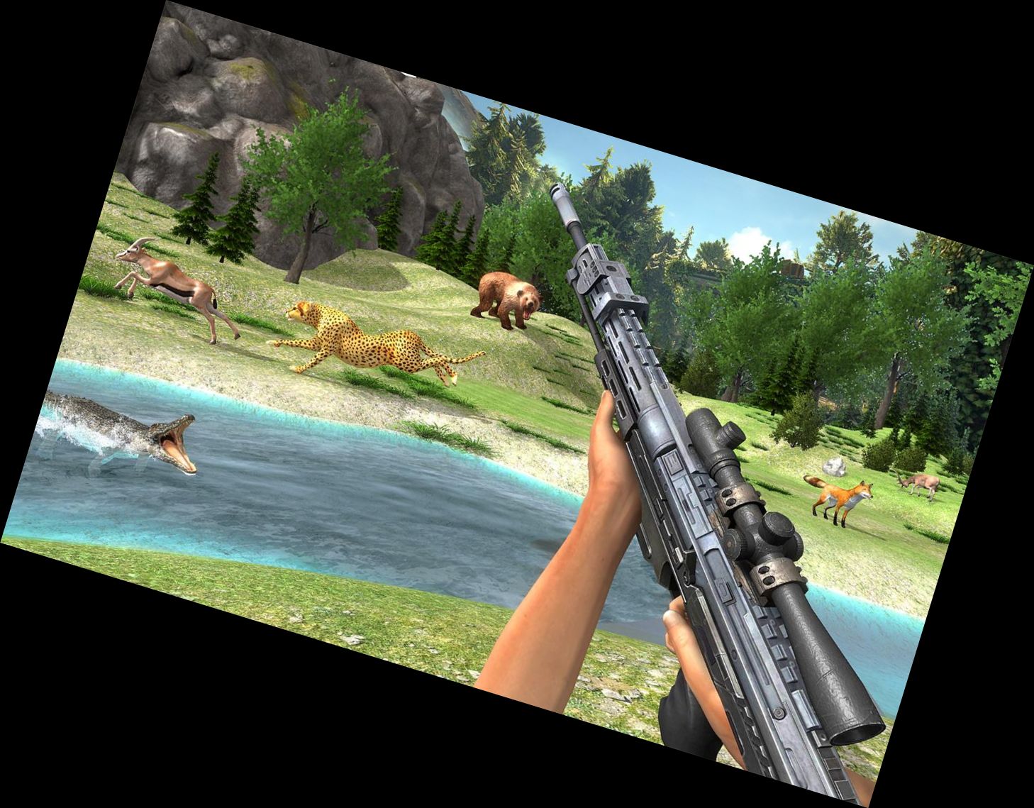 Охота на реальных животных джунгл