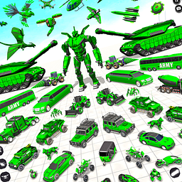 Robot Tank Army Transformation Game