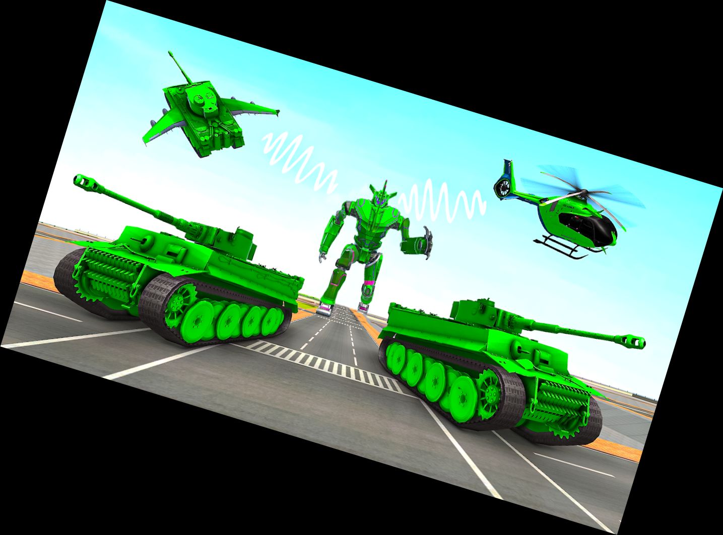 Robot Tank Army Transformation Game