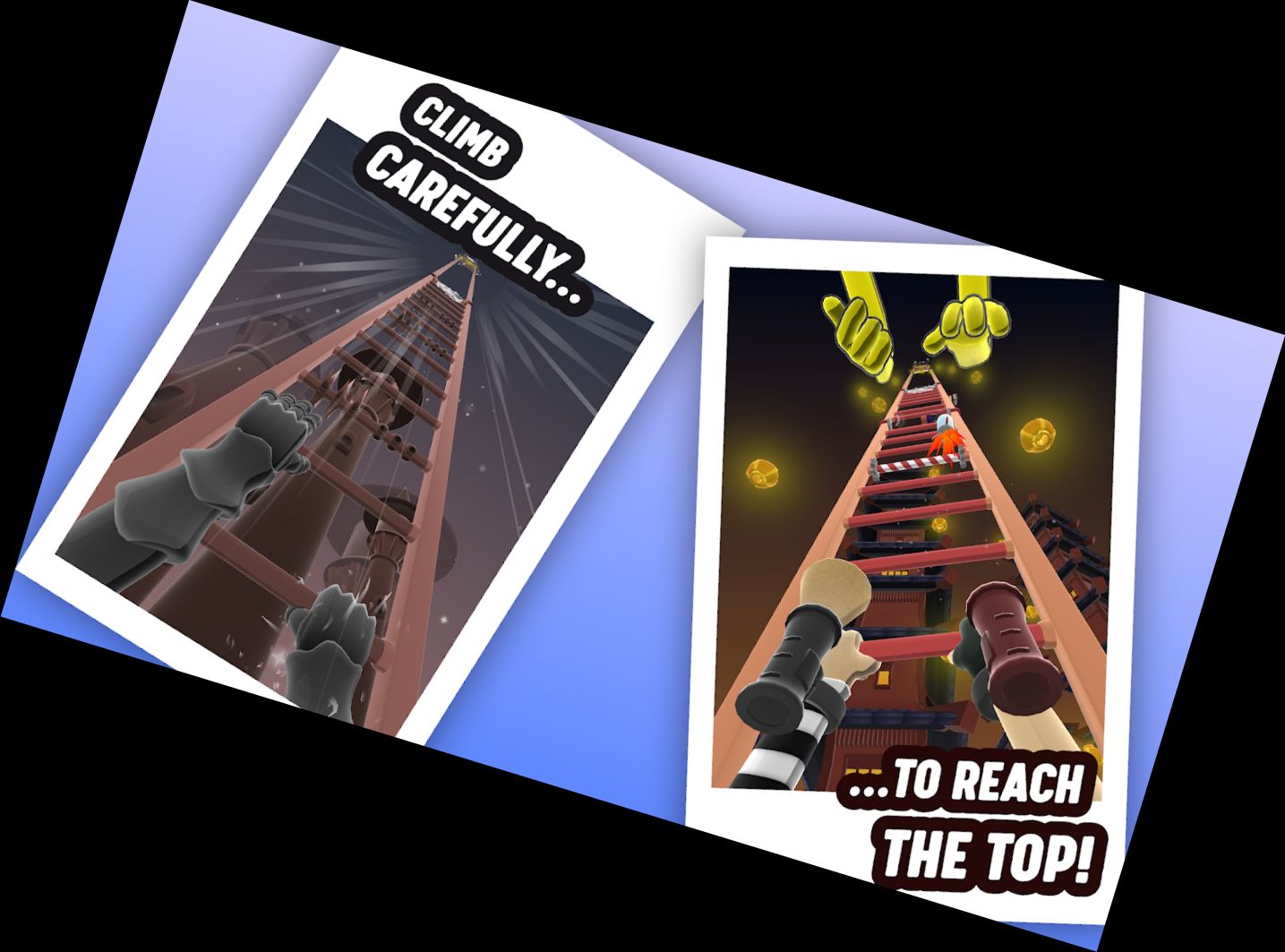 Klettere die Leiter - Schwierigke