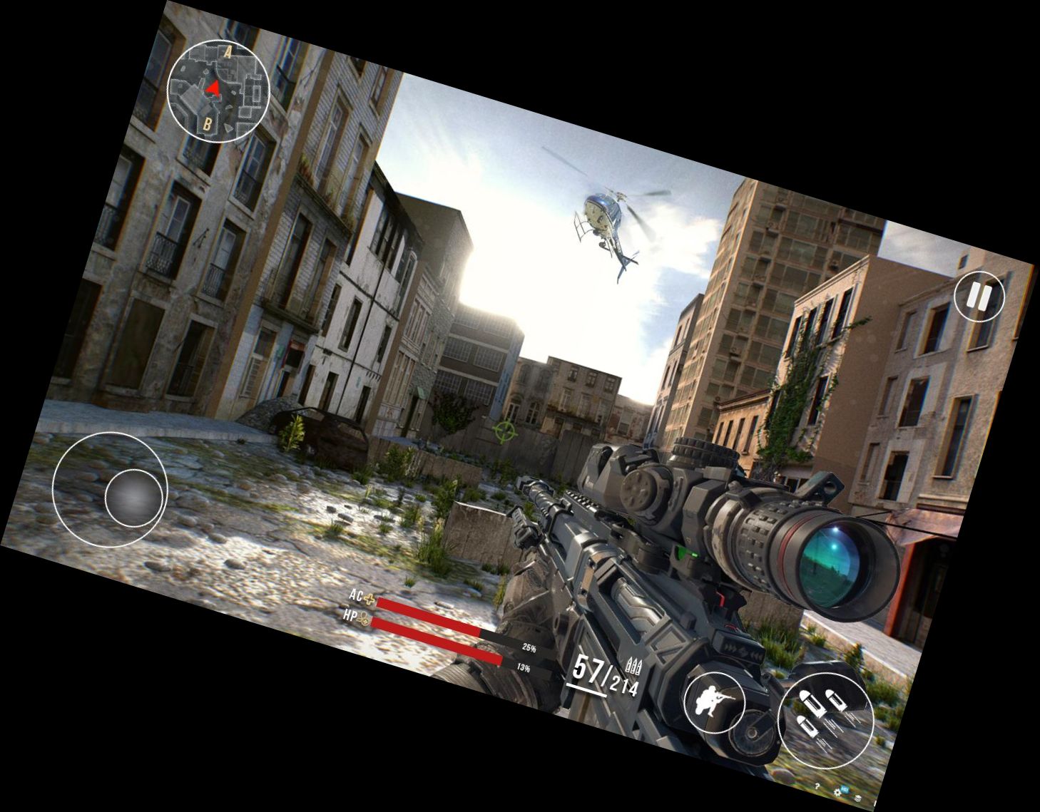 Scharfschützen-Shooter Schlachtfeld