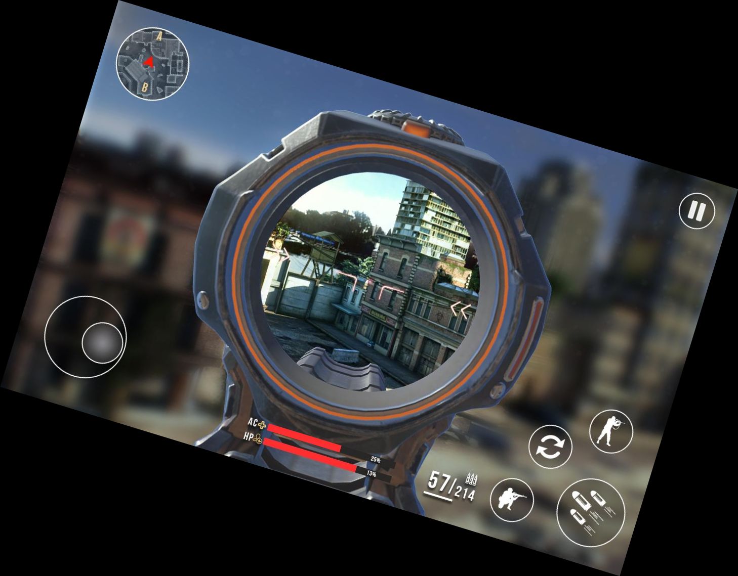 Scharfschützen-Shooter Schlachtfeld