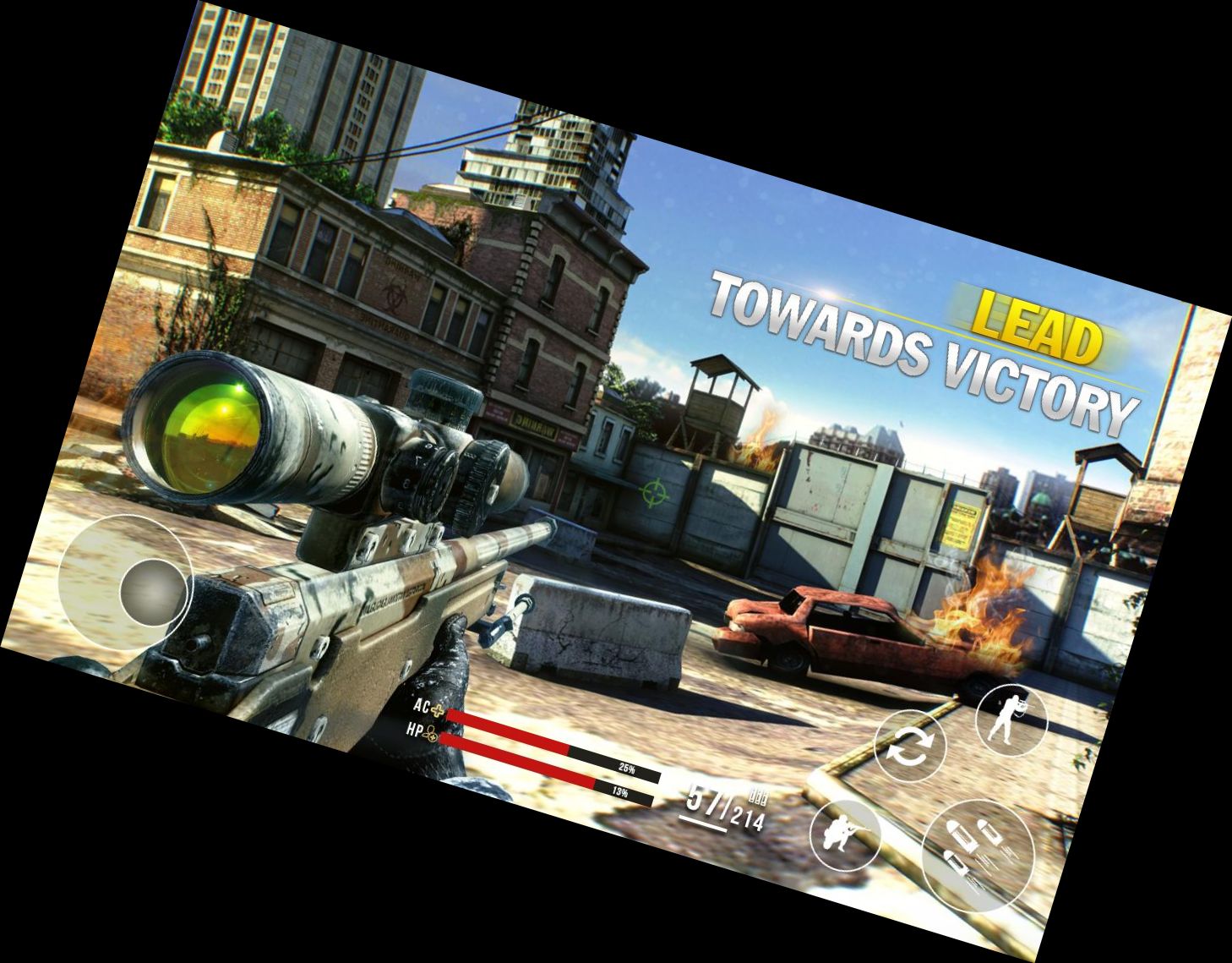 Scharfschützen-Shooter Schlachtfeld