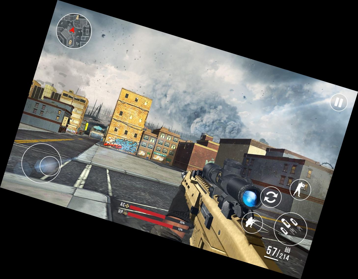 Scharfschützen-Shooter Schlachtfeld