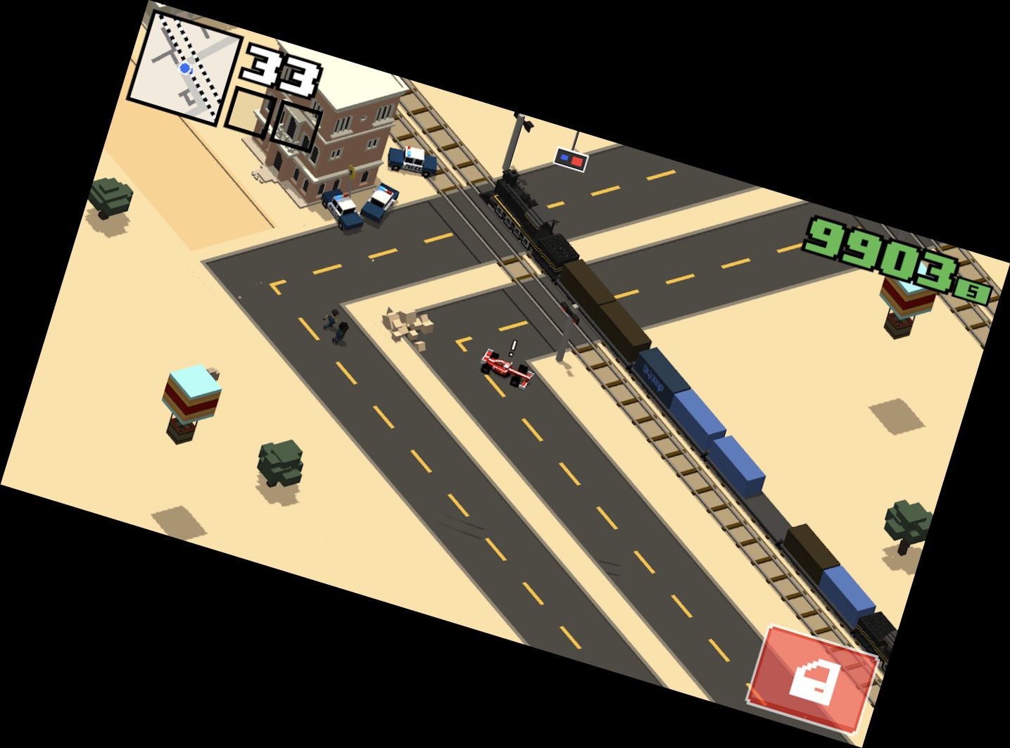 Zerstörerische Straße