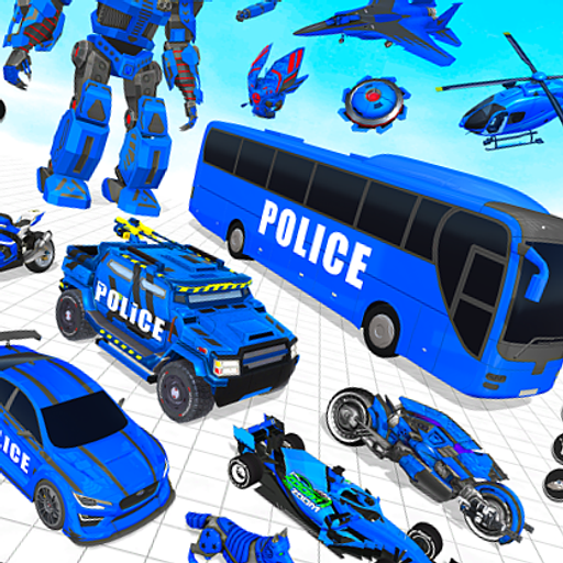 Robot Police Bus Bike Games