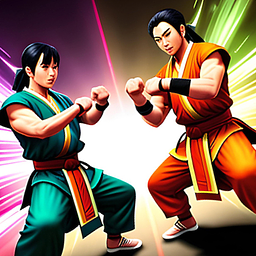 Kung-Fu-Kampf-Karate