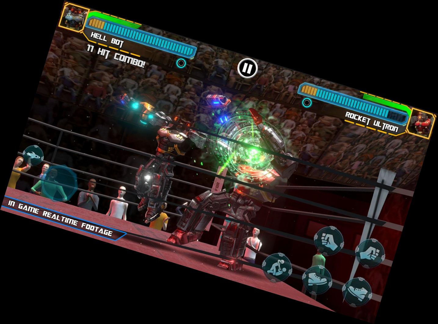 Echter Roboter Boxring