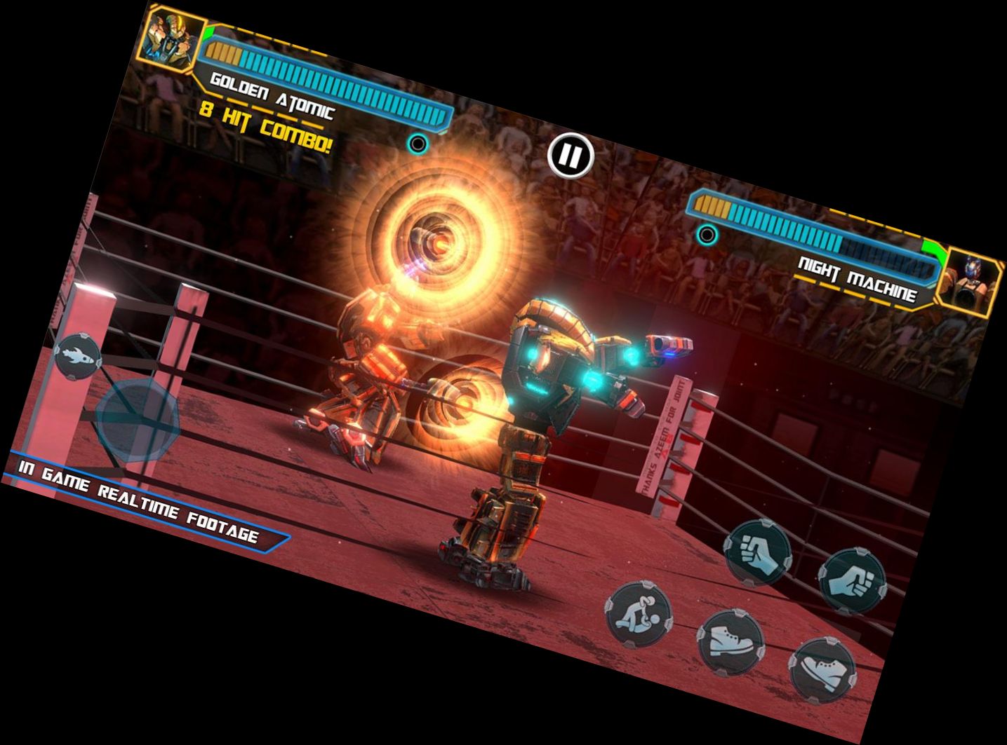 Echter Roboter Boxring