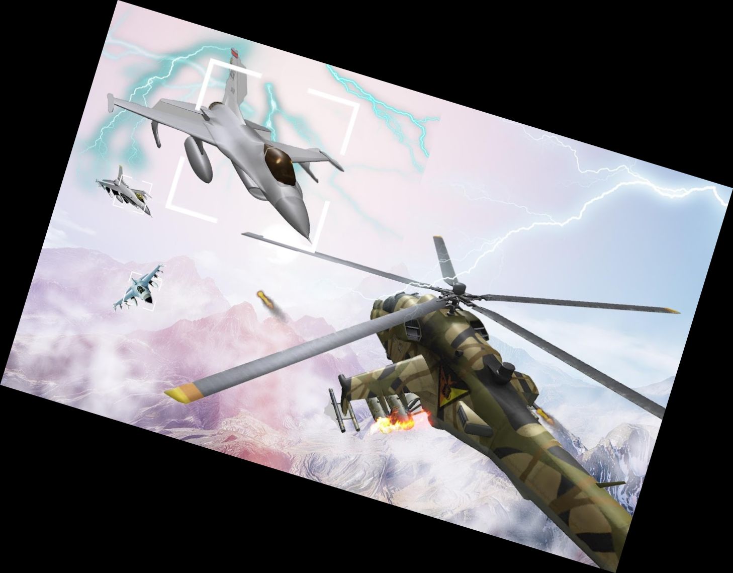 Kampfhubschrauber Luftangriff