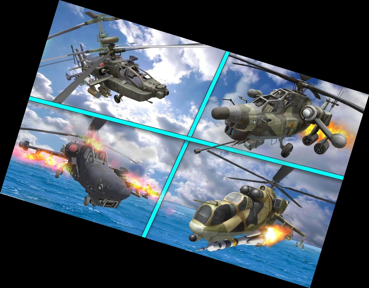 Kampfhubschrauber Luftangriff