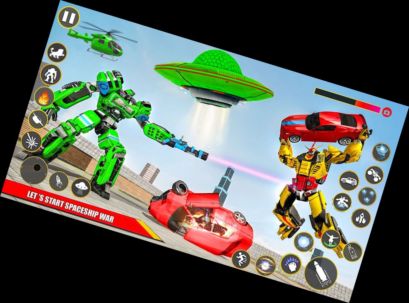 Juegos de Robot Transformación Espacial 3D