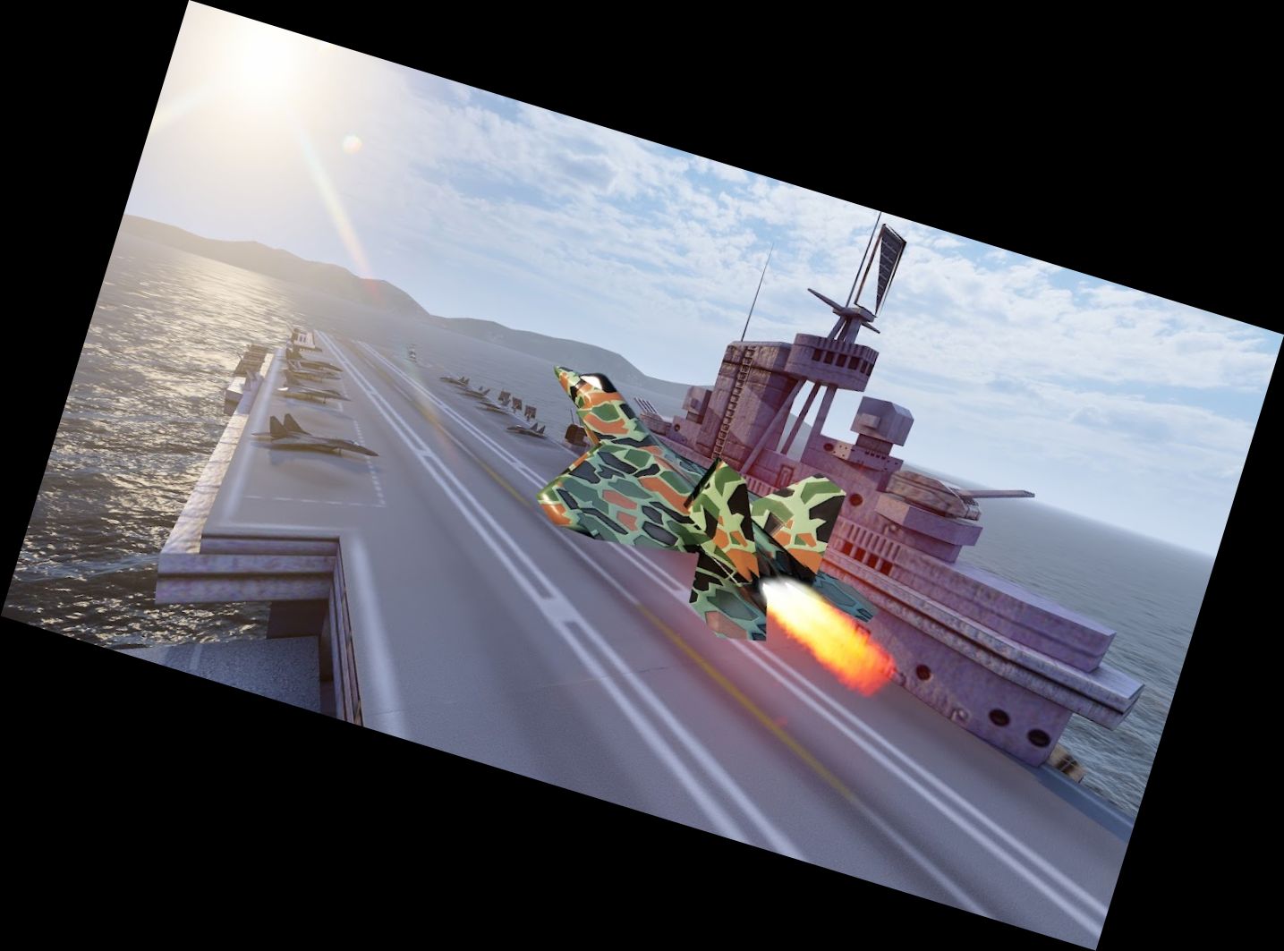 Kampfflugzeug Himmel Simulator VR