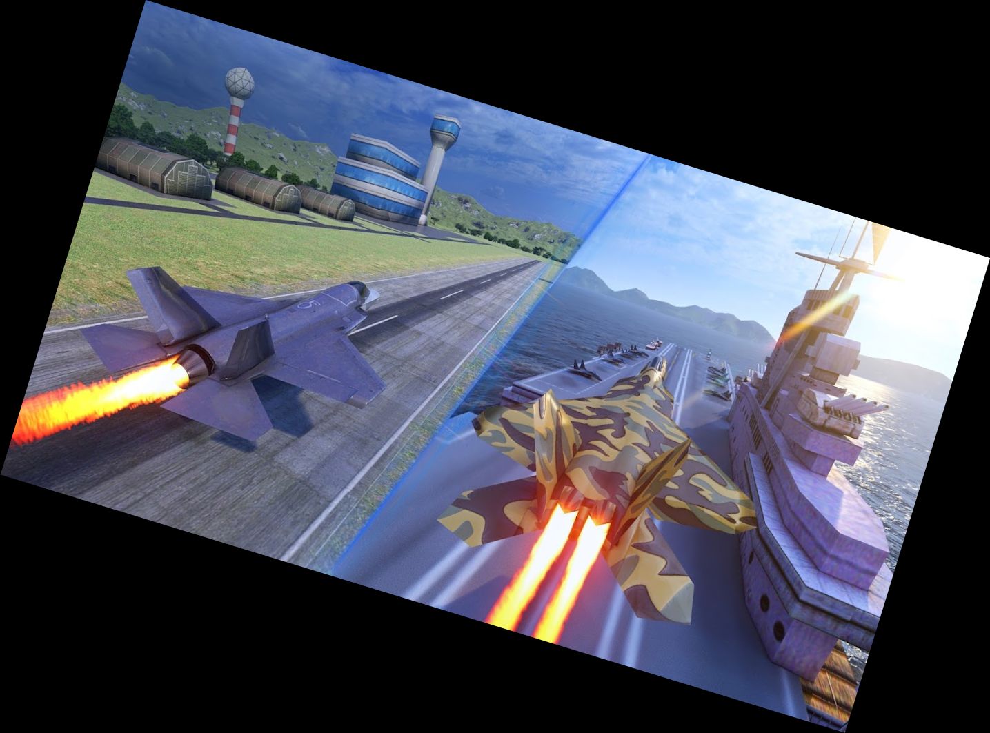 Kampfflugzeug Himmel Simulator VR