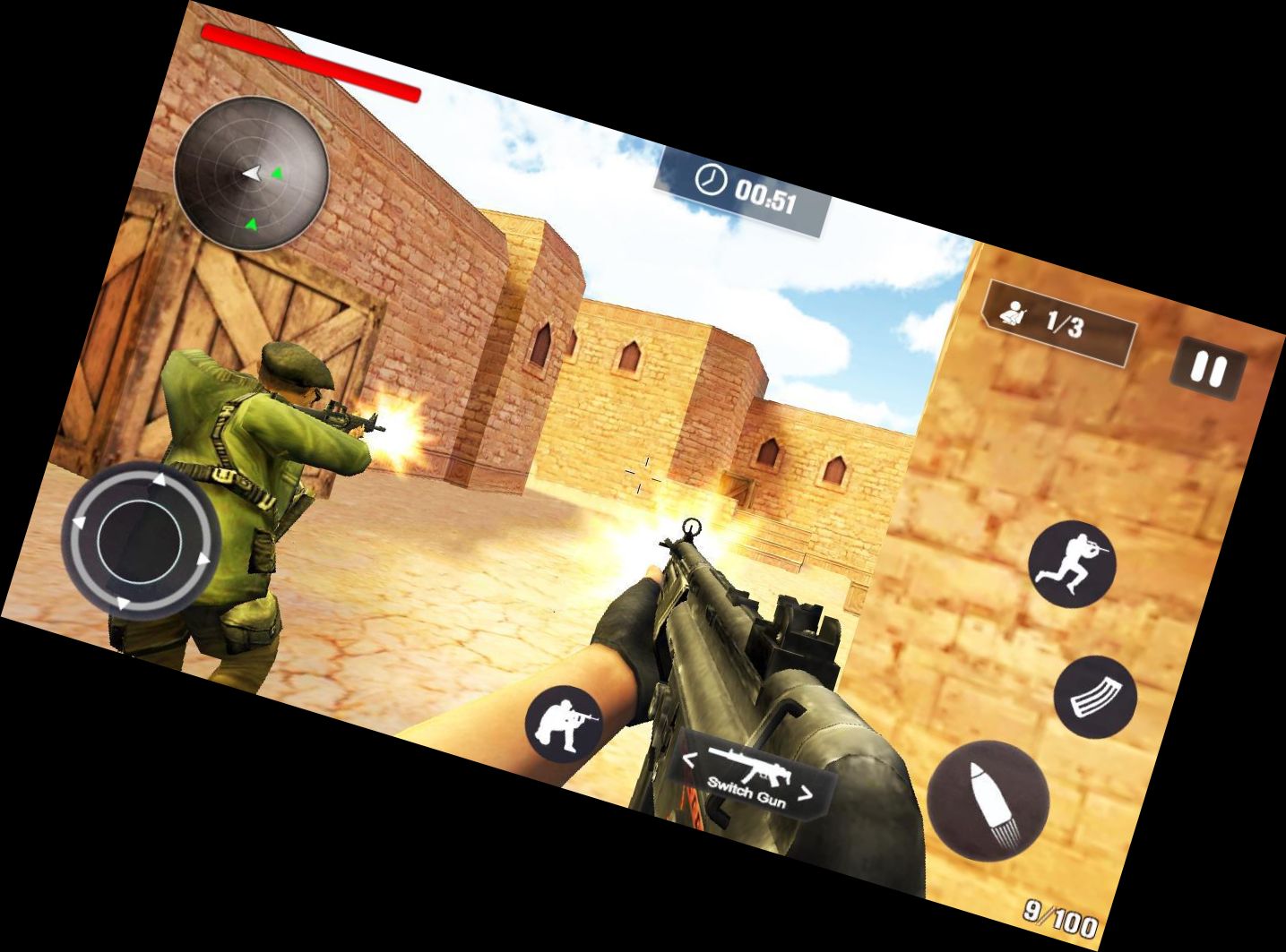 Combat Shooter Blast Attack