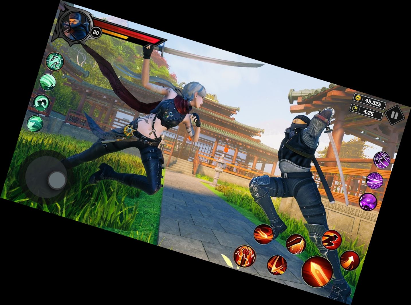 Ninja Kampf Schatten Gangster 3D