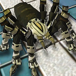 Futuristischer Spider-Roboter-Transformer