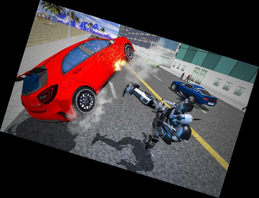 Futuristischer Spider-Roboter-Transformer