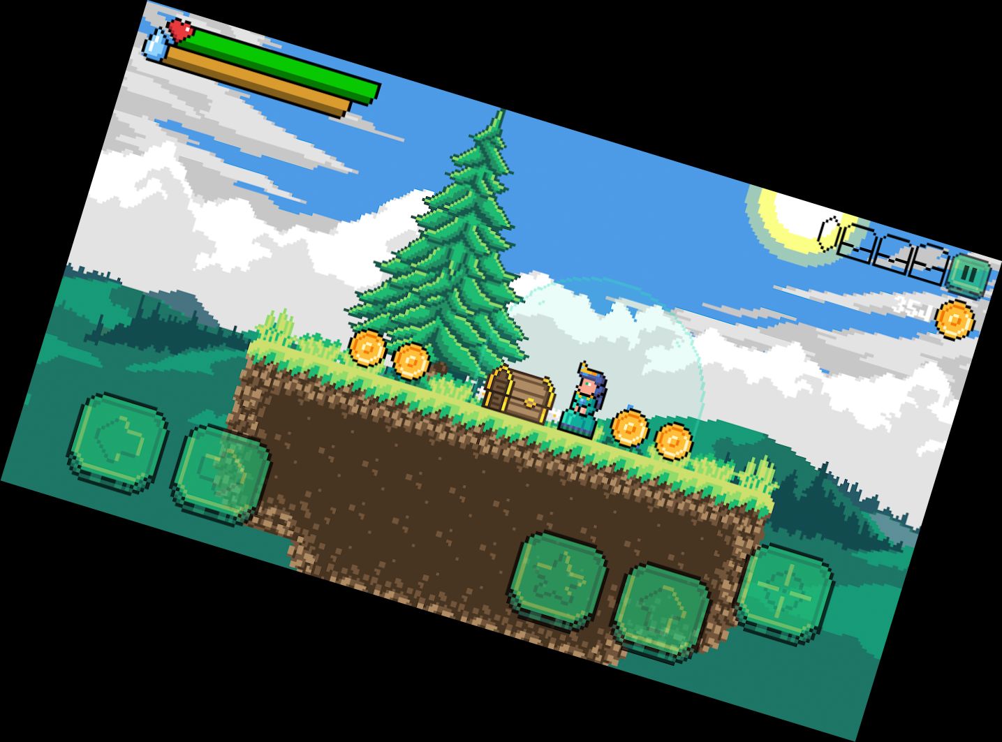 Magischer Wald: Zauberer Spiele 2D