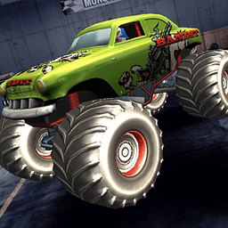 Monster Mega-LKW-Sprung 3D Rennen
