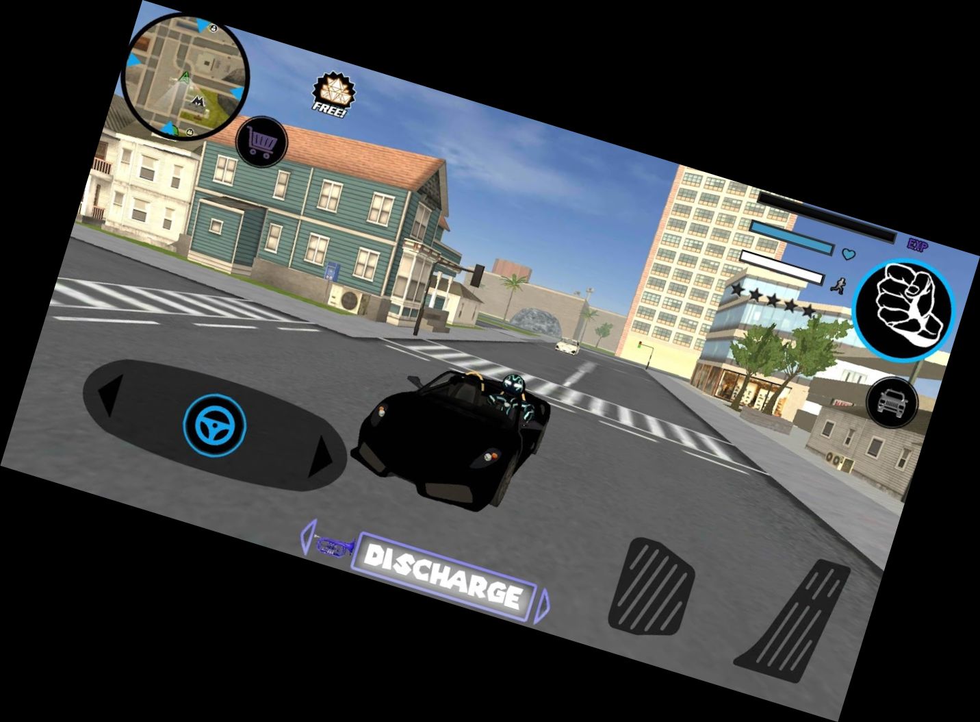 Neon-Eisen-Stickman-Seil-Held C