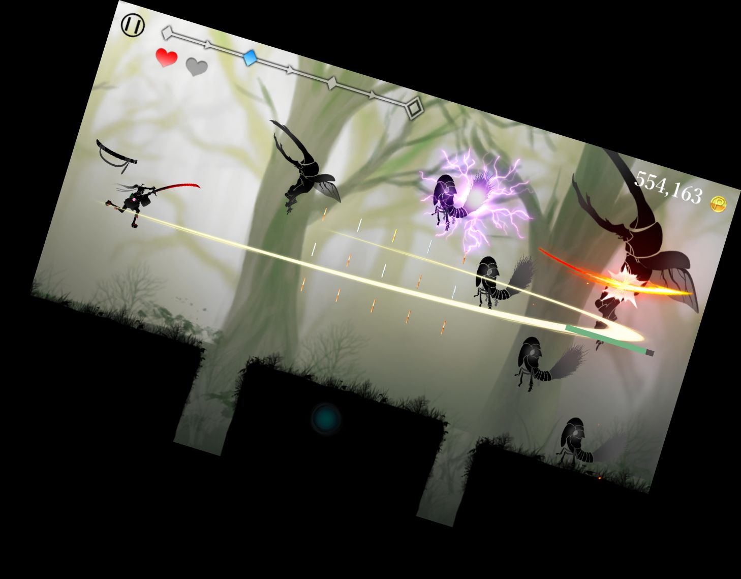 Silhouettenmädchen Zan