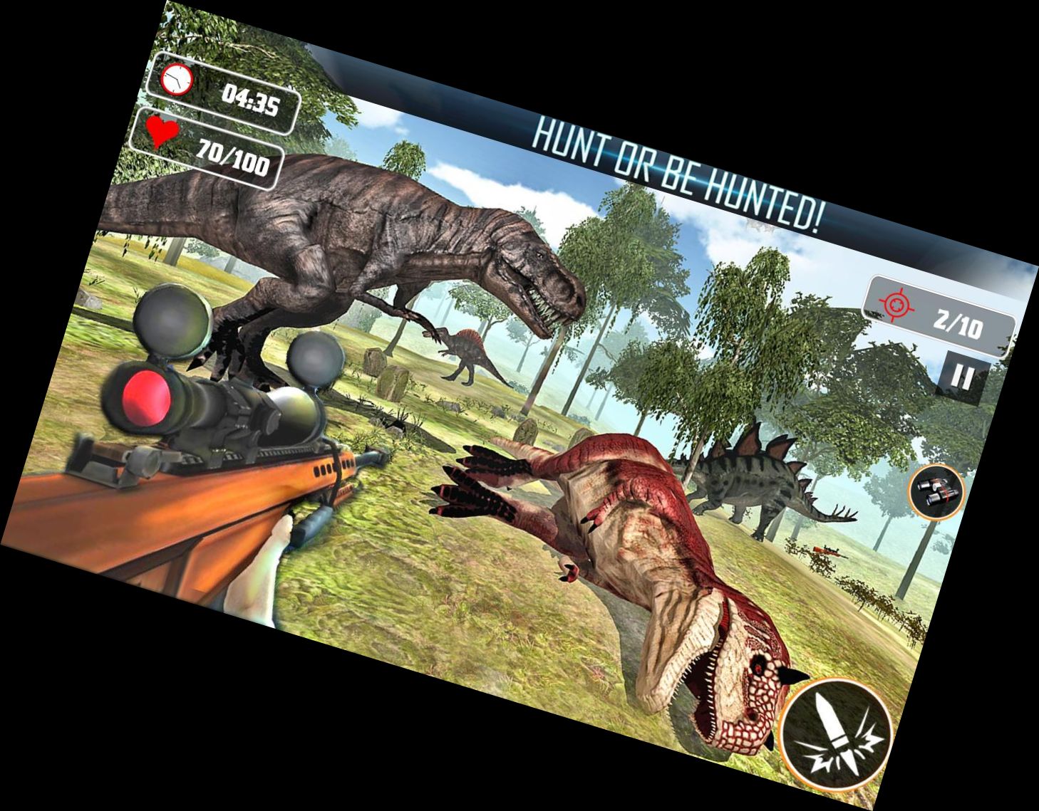 Dino Spiele - 3D Jagd Spiele