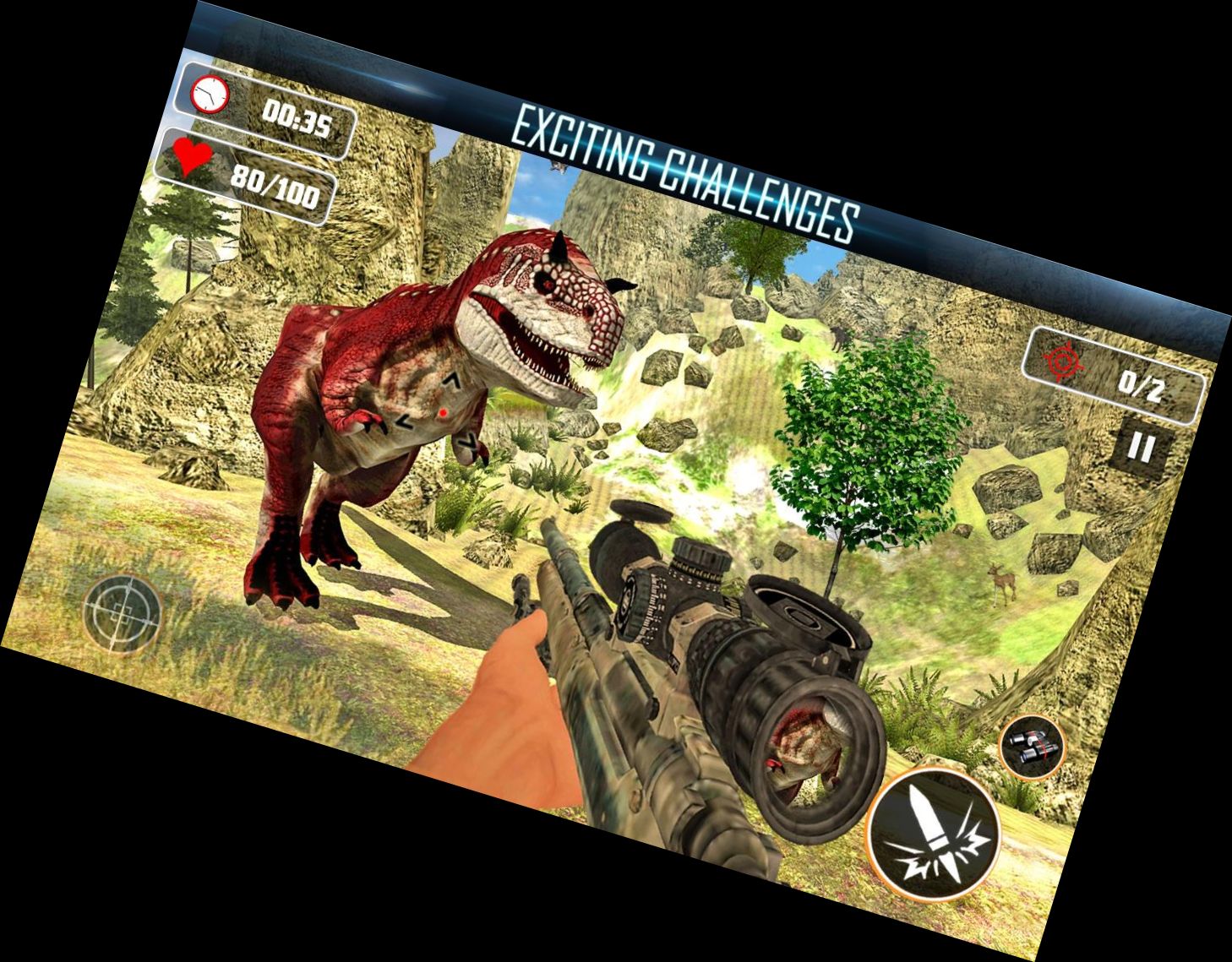 Dino Spiele - 3D Jagd Spiele