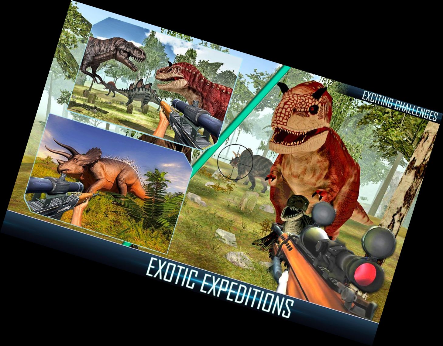 Dino Spiele - 3D Jagd Spiele
