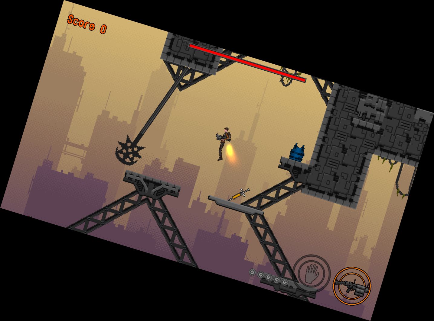 Rutschgang: 2D-Pixel-Platt