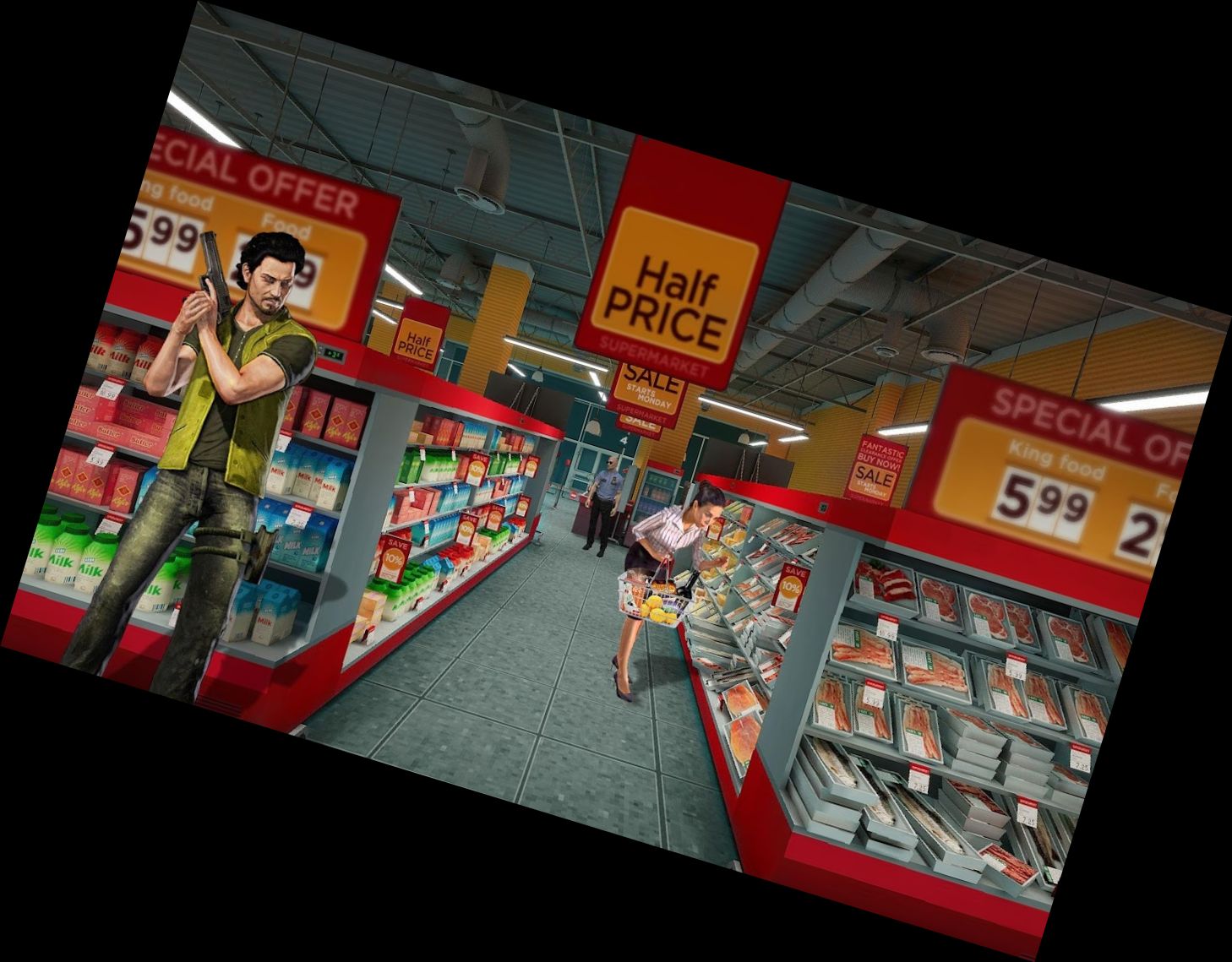 Supermarkt-Raub: Echte Gangs