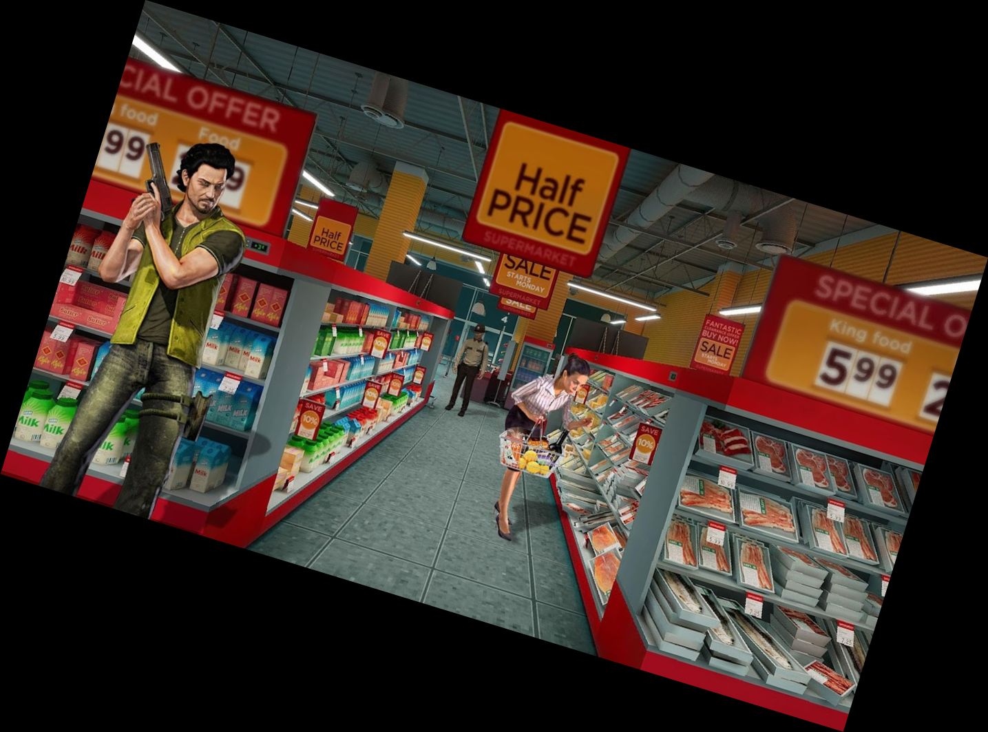 Supermarkt-Raub: Echte Gangs