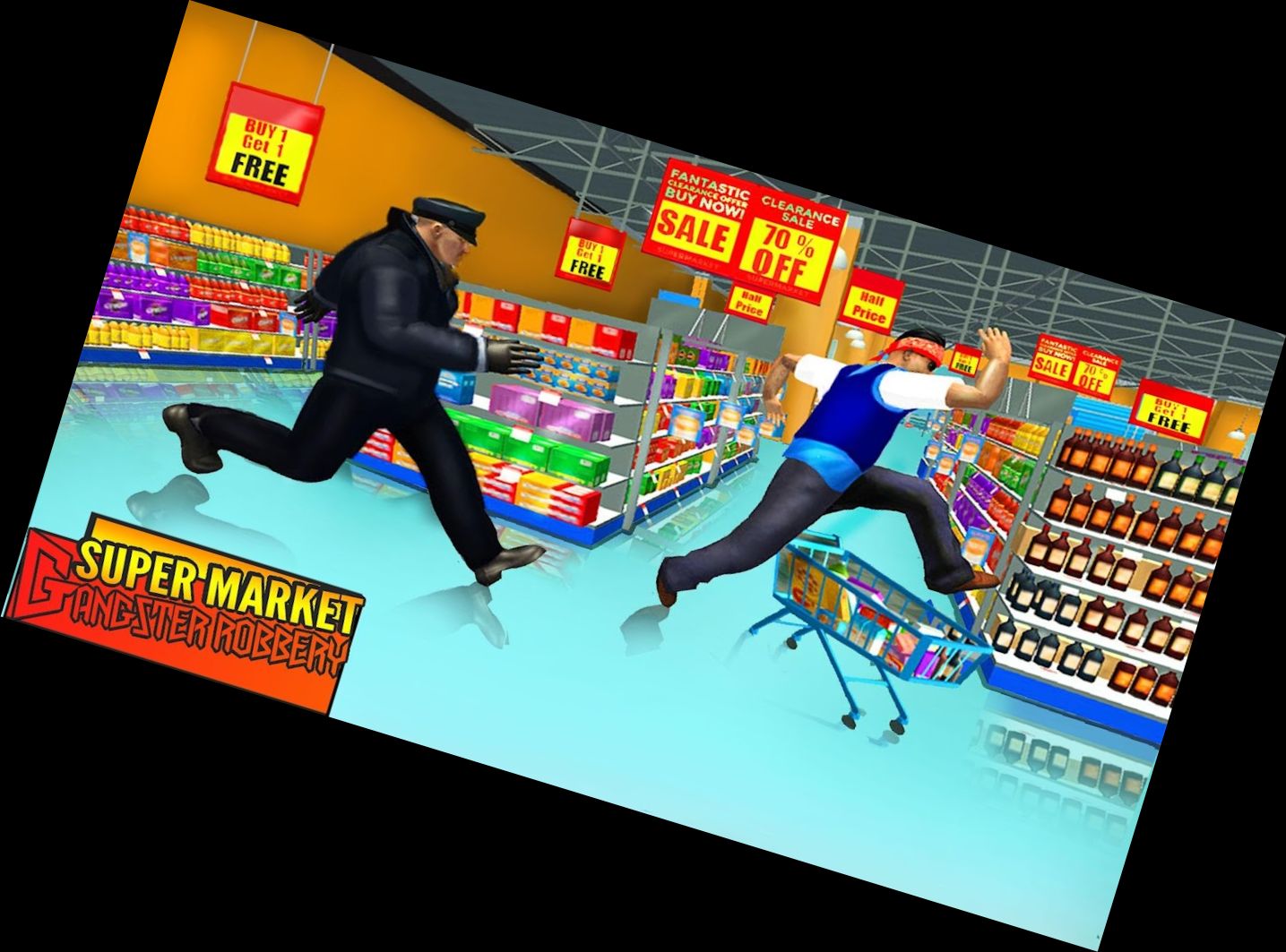 Supermarkt-Raub: Echte Gangs