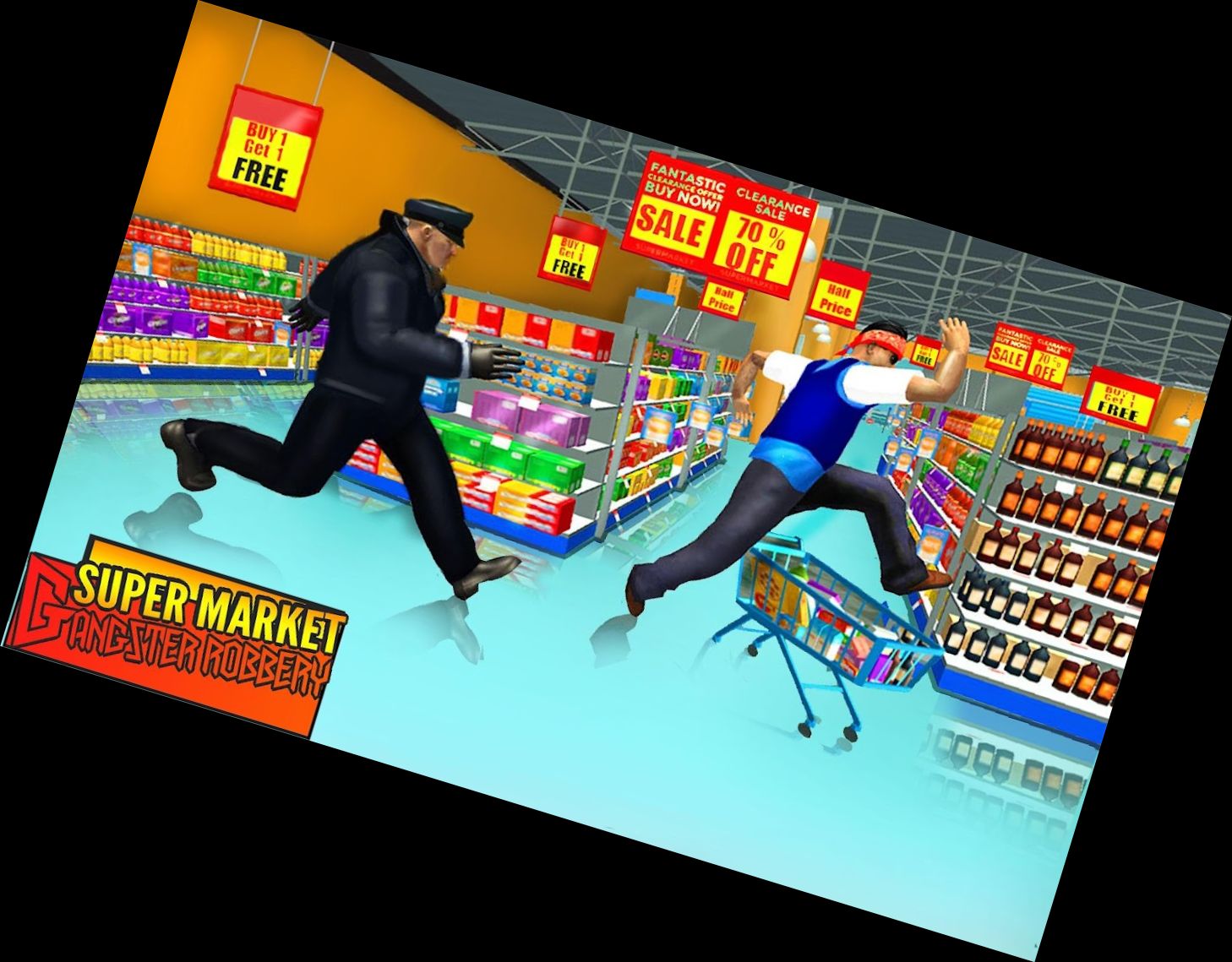 Supermarkt-Raub: Echte Gangs