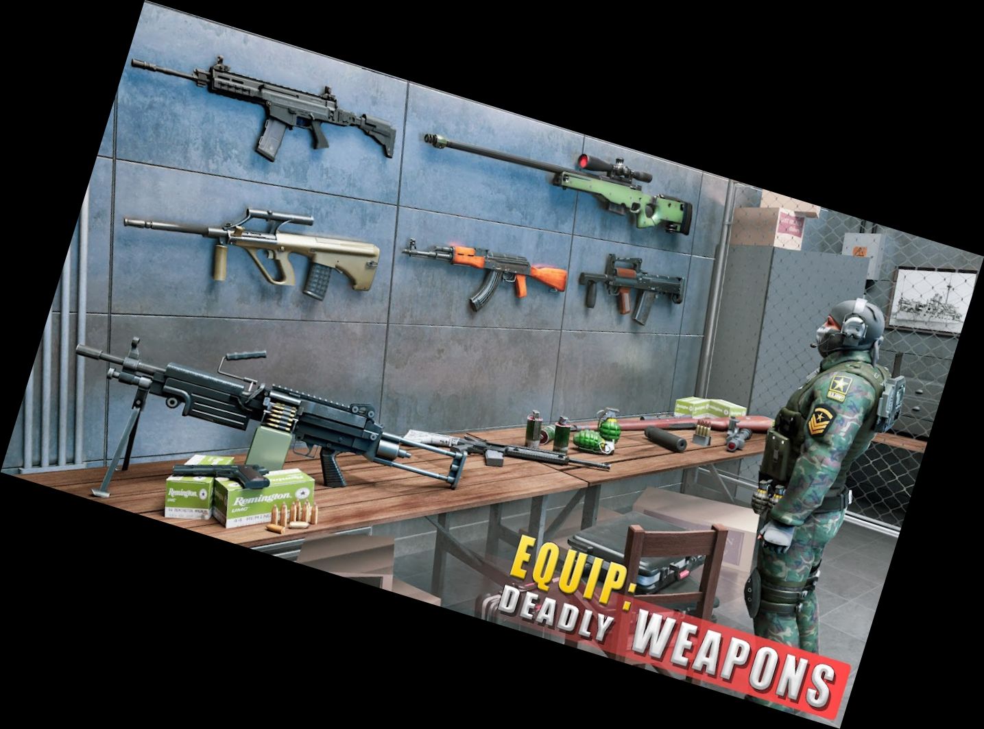 Schießspiel mit Waffen Offline FPS