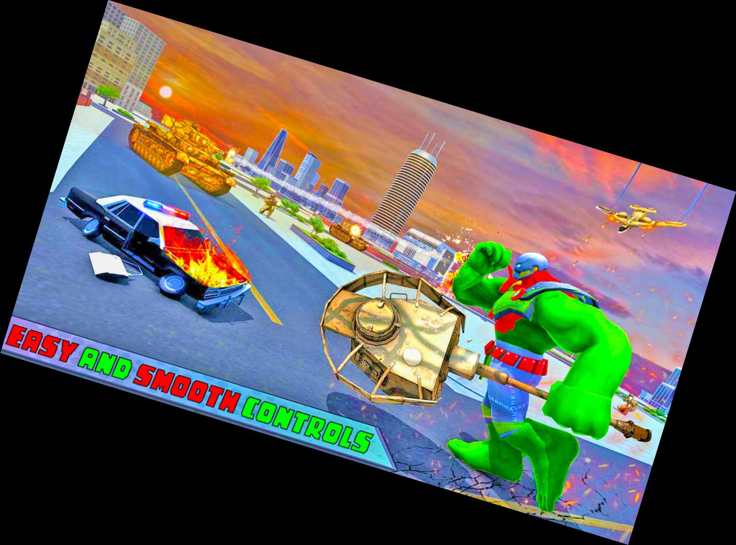 Unglaublicher Grüner Superhelden Sim