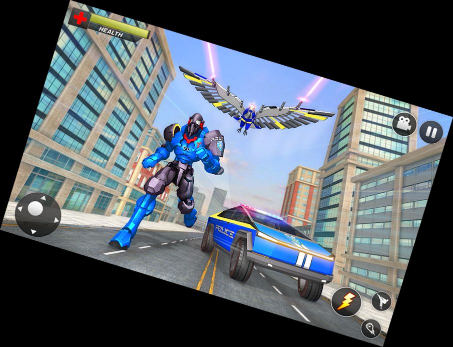 Polizei-Adler-Roboter-Lkw-S