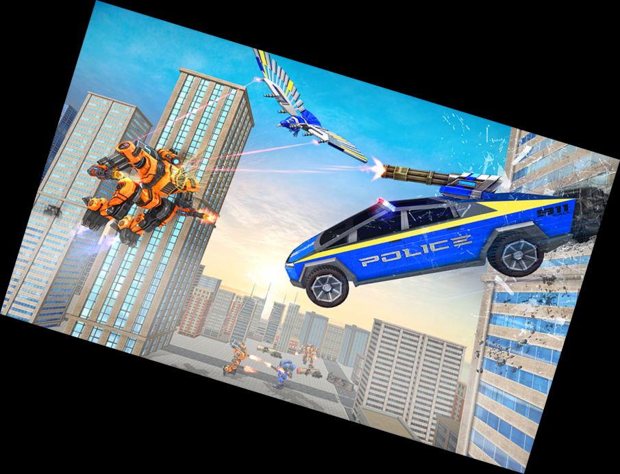 Polizei-Adler-Roboter-Lkw-S