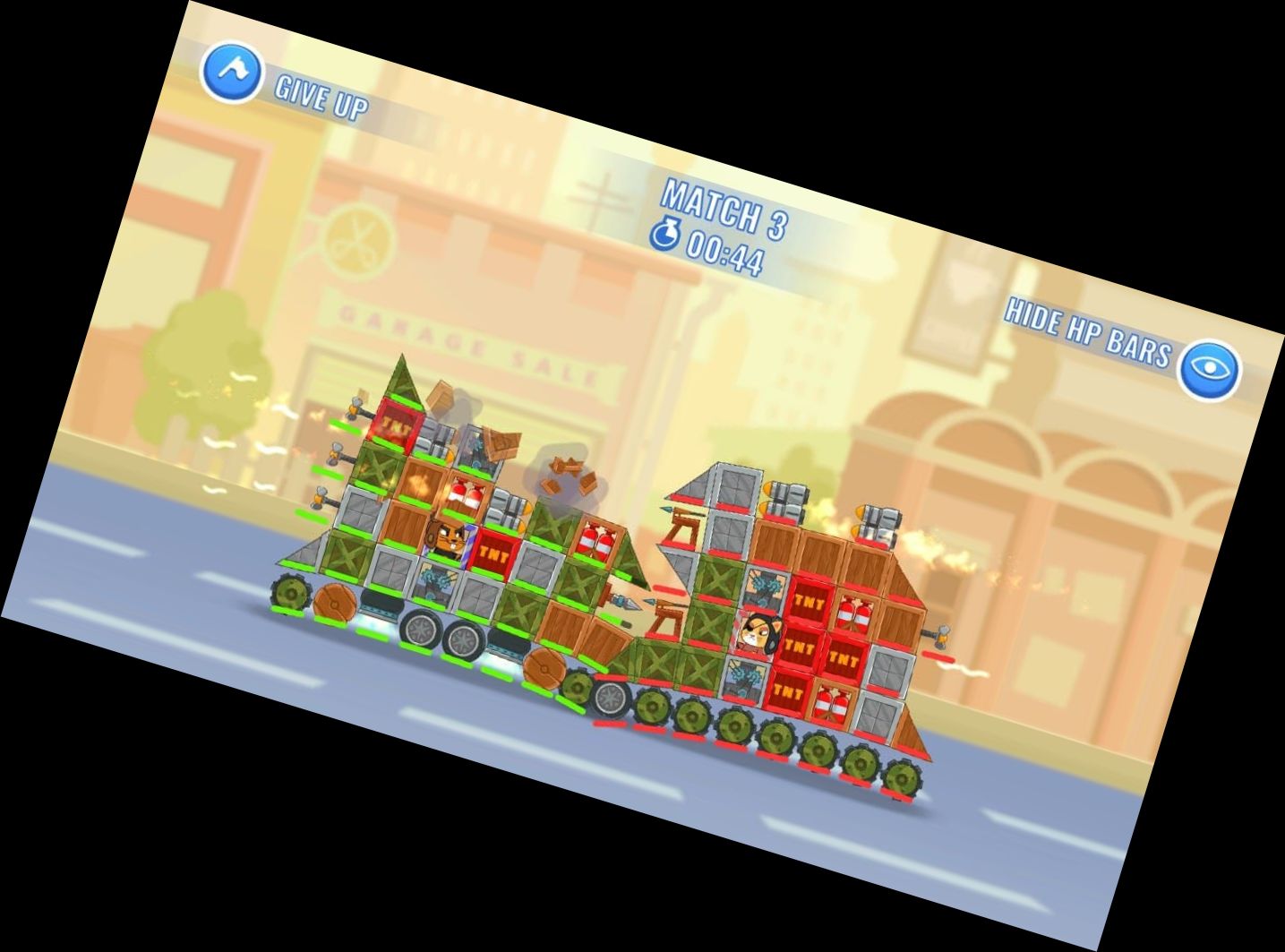 Boom-Boom Autos: Bauen & Kämpfen