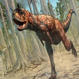 Simulador de Carnotaurus dinosaurio