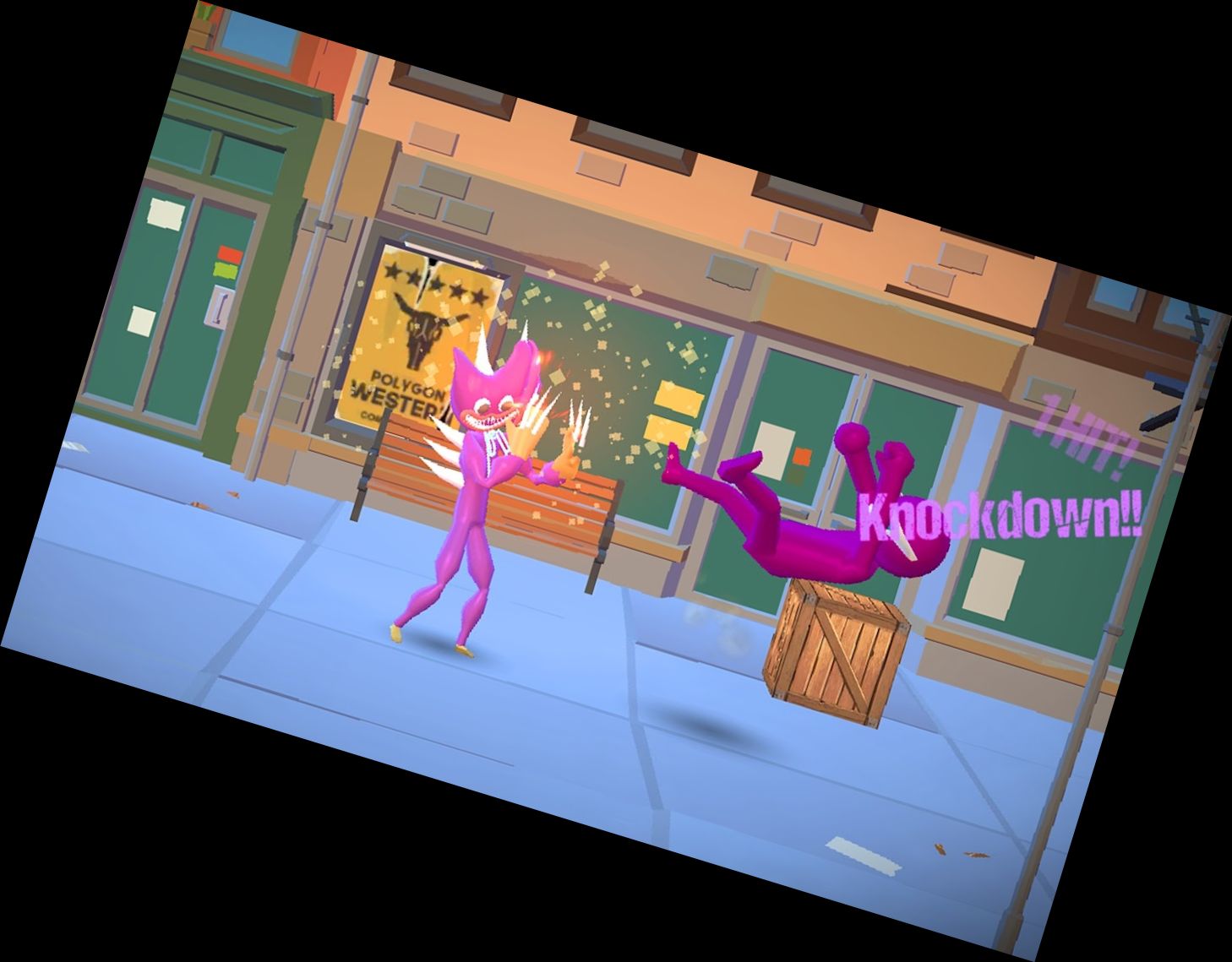 Уличная Драка: Бой с Монстр