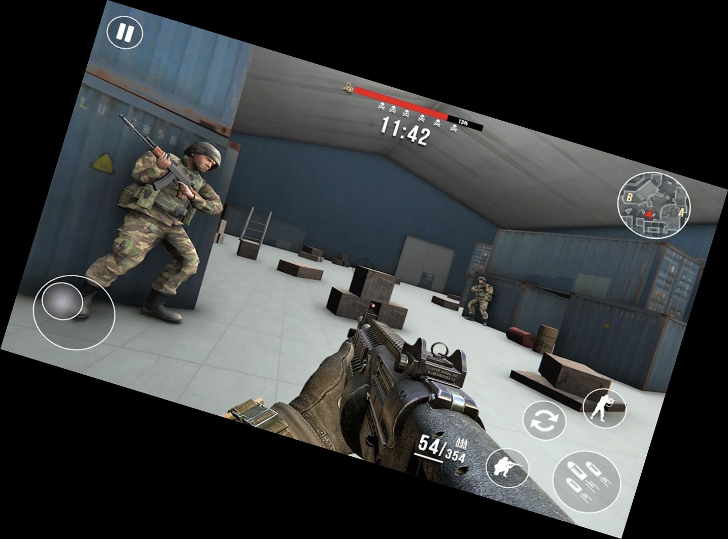 Moderne Schlachtfeld: Waffenspiele