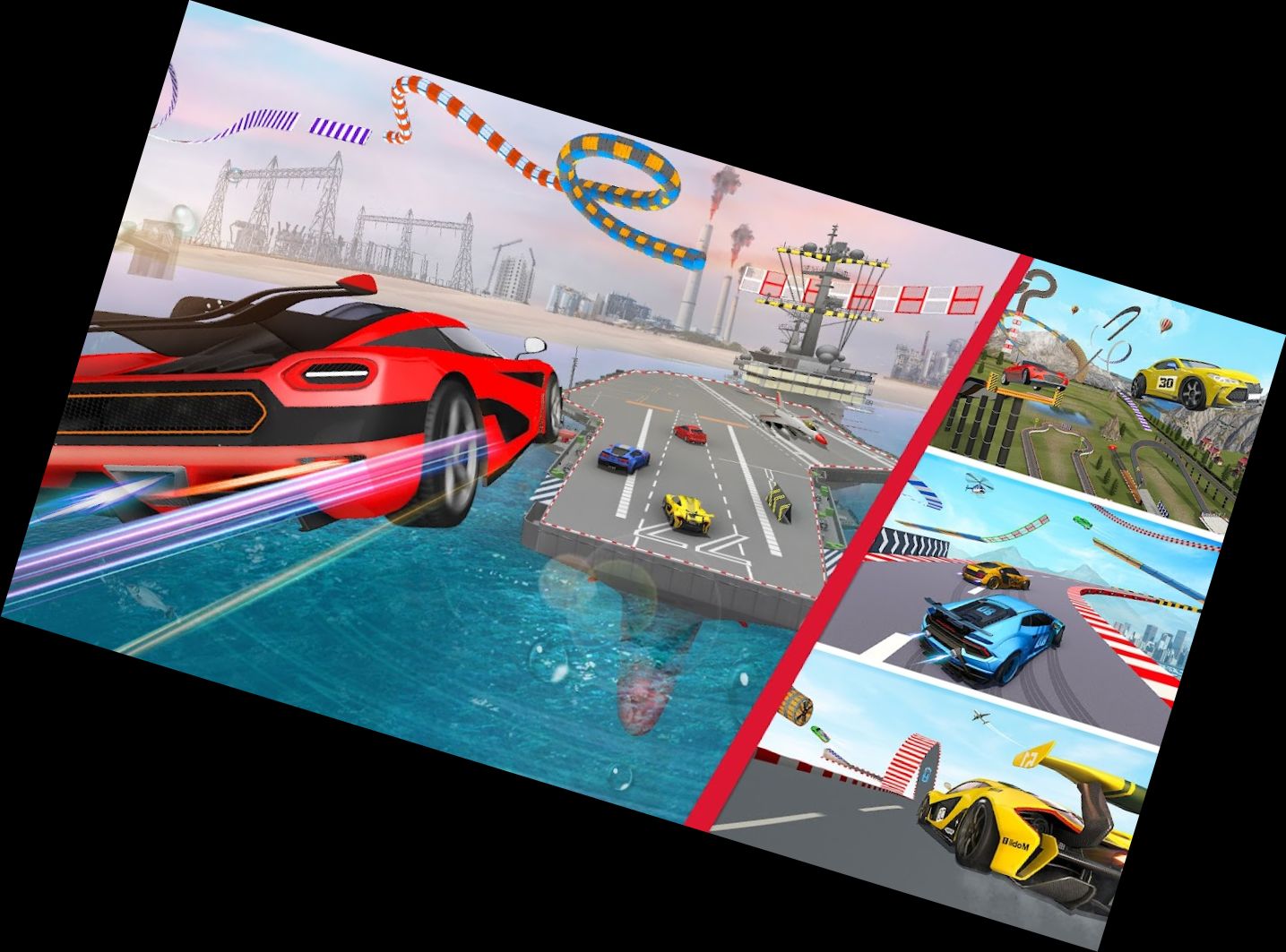 Racing in Car: Extreme Stunt Driving Games