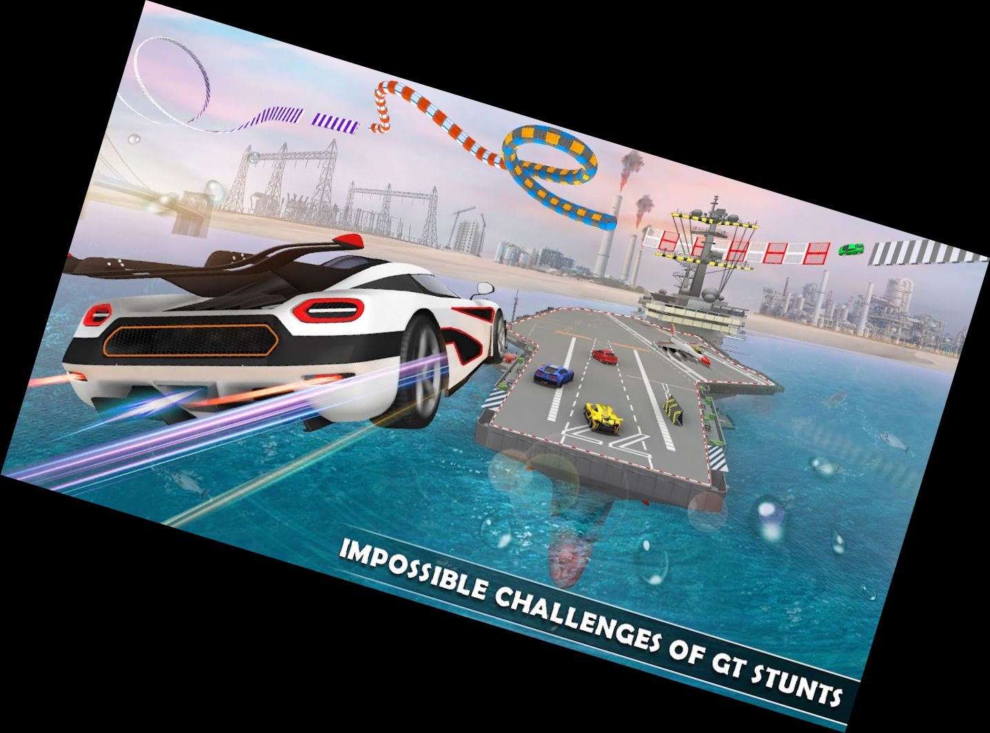 Rennspiel im Auto: Stunt-Auto-Spie