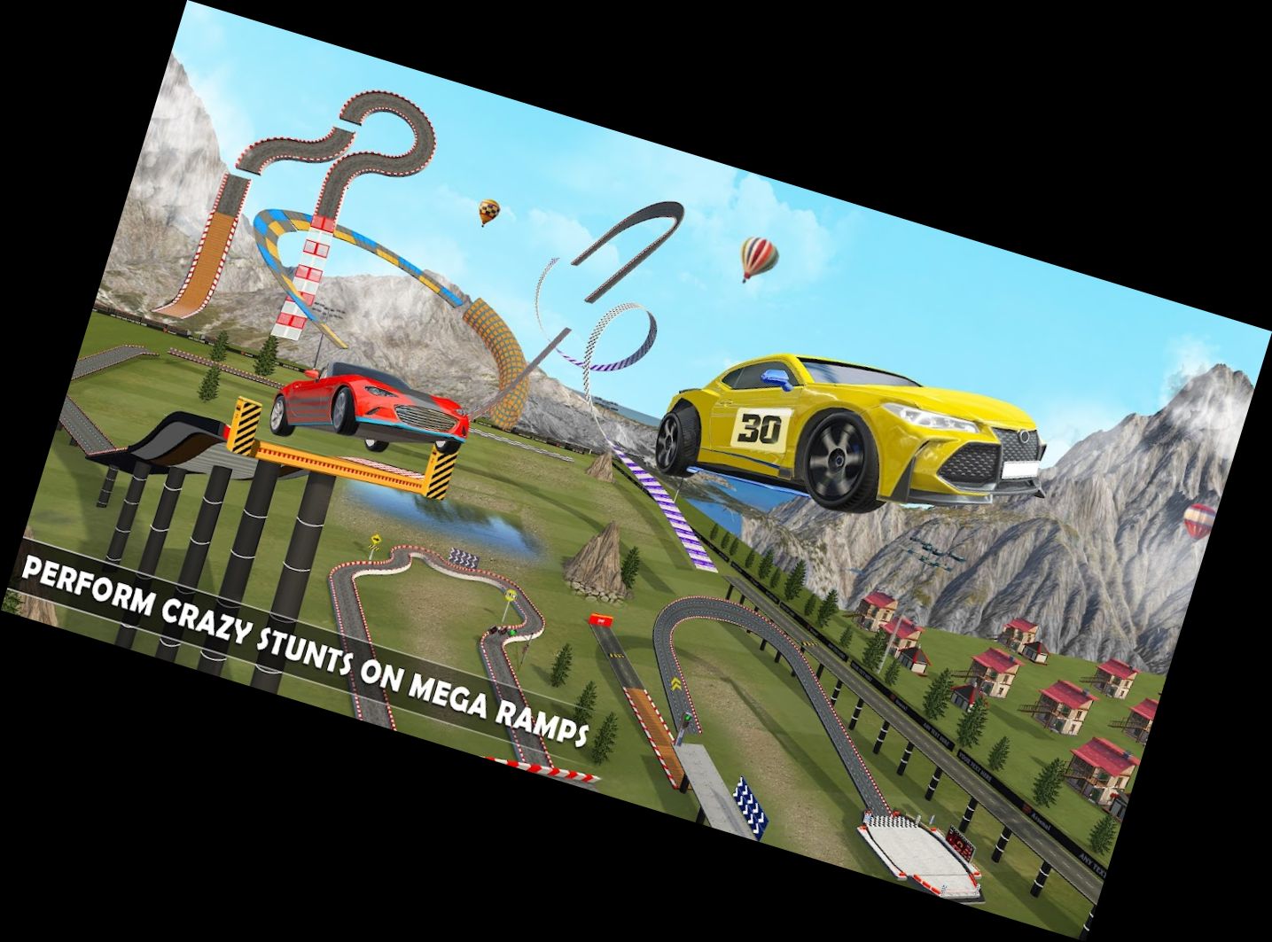 Racing in Car: Extreme Stunt Driving Games