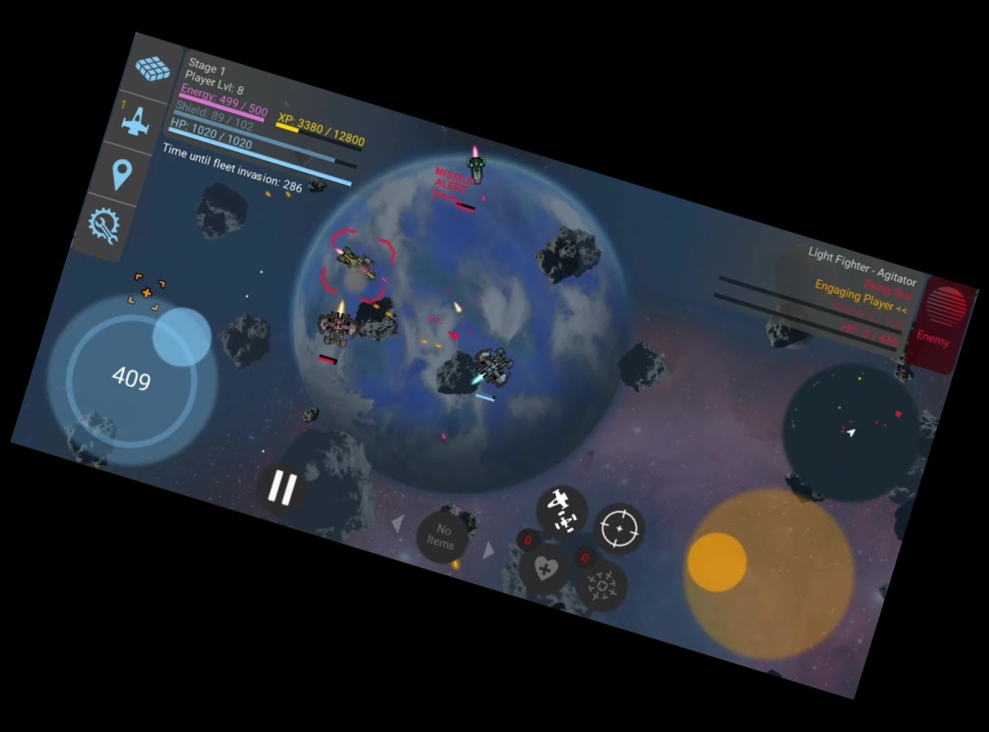 Rogue Blast Galaxia: Weltraum