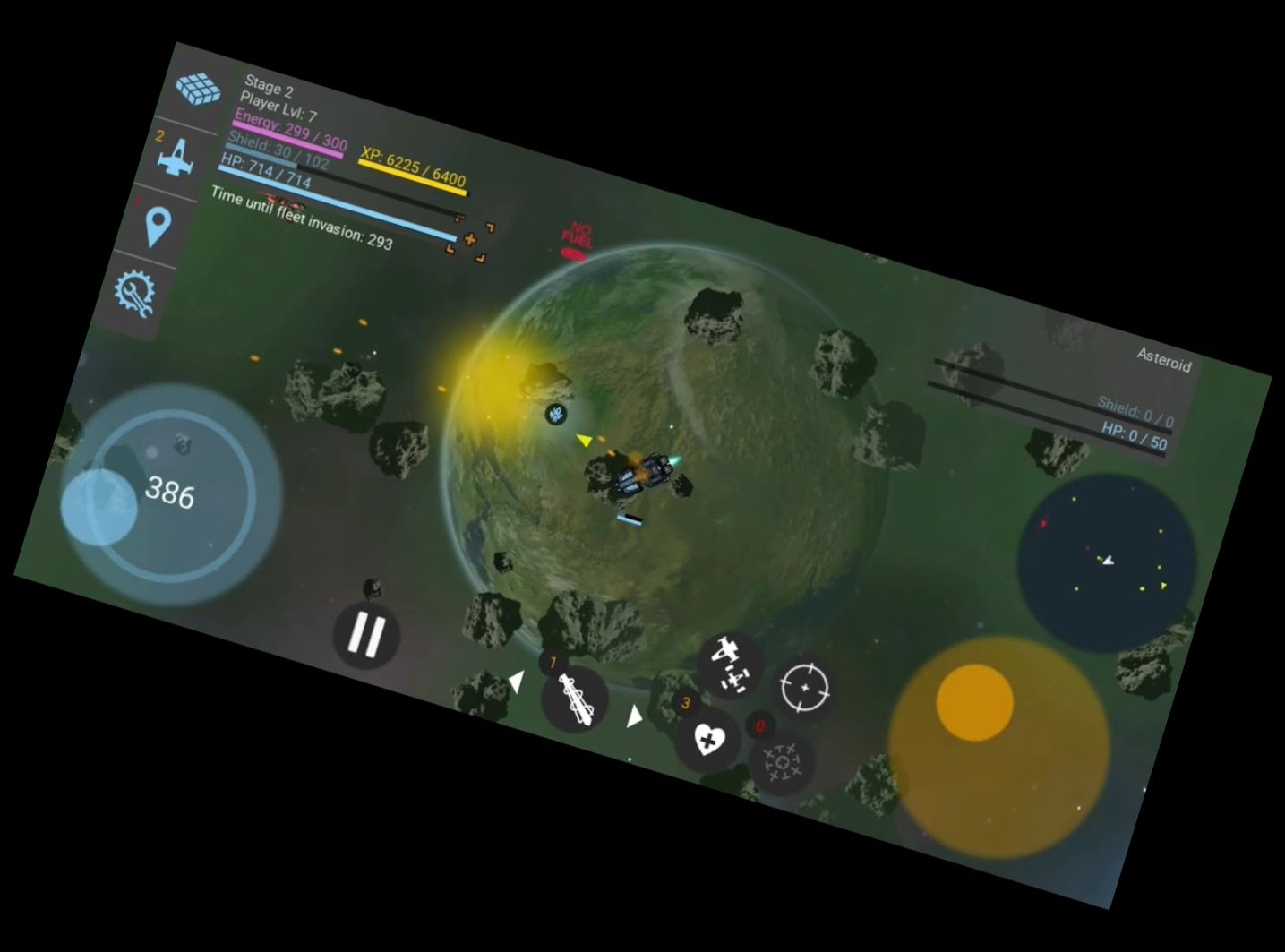 Rogue Blast Galaxia: Weltraum