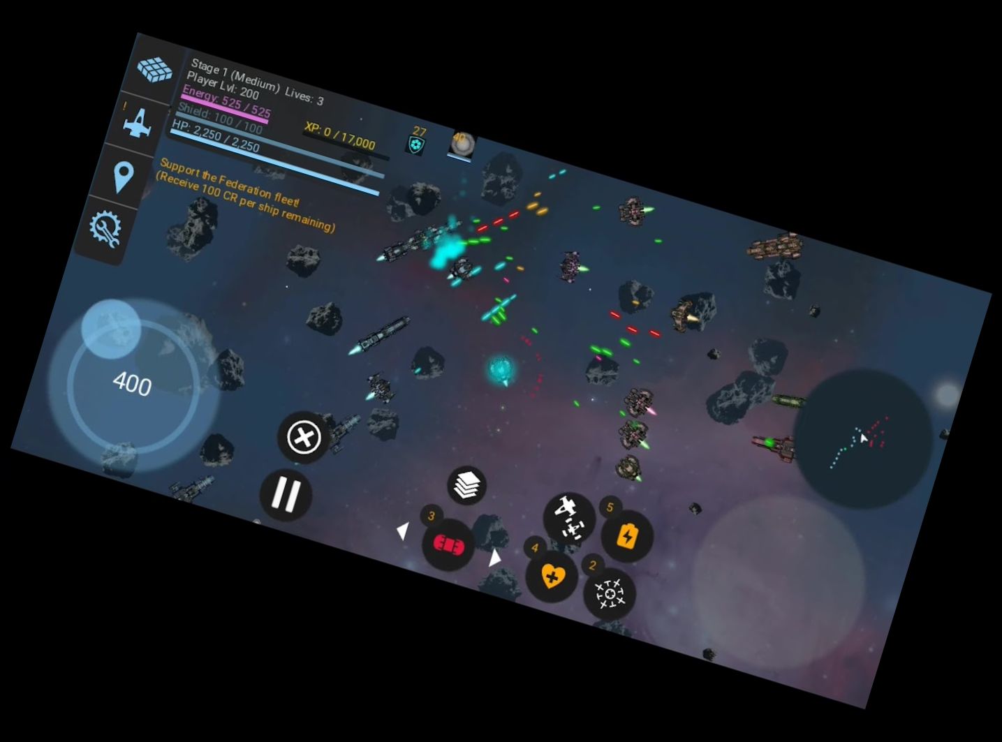 Rogue Blast Galaxia: Weltraum